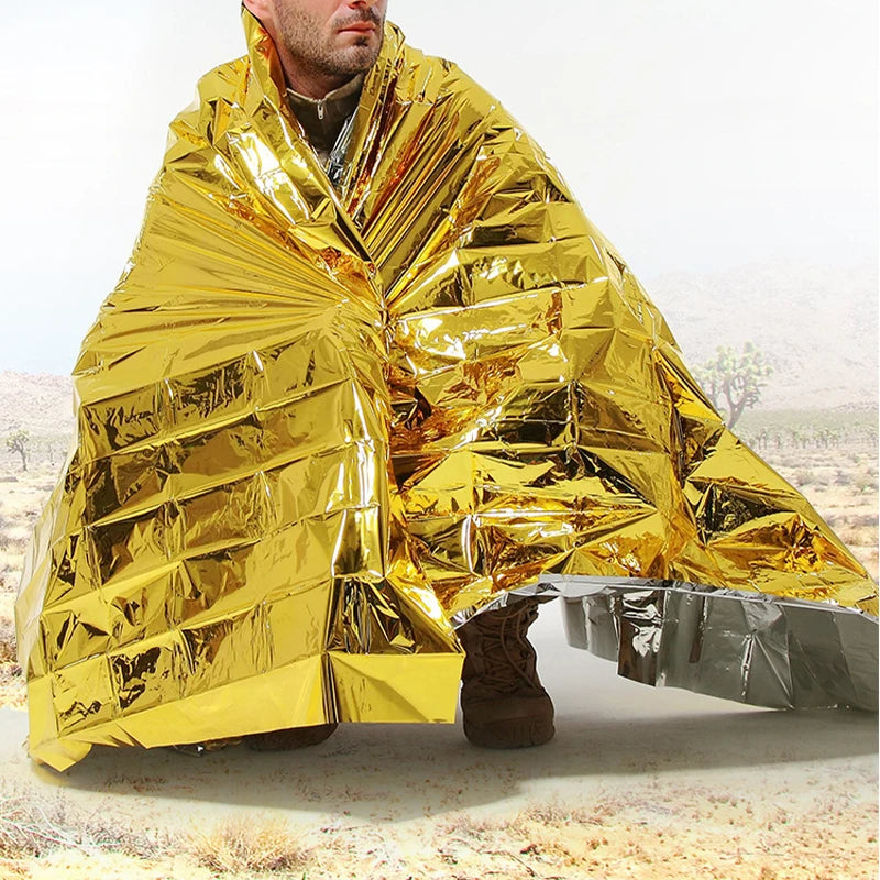 Outdoor Survive First Aid Rescue Kit Emergency Blanket