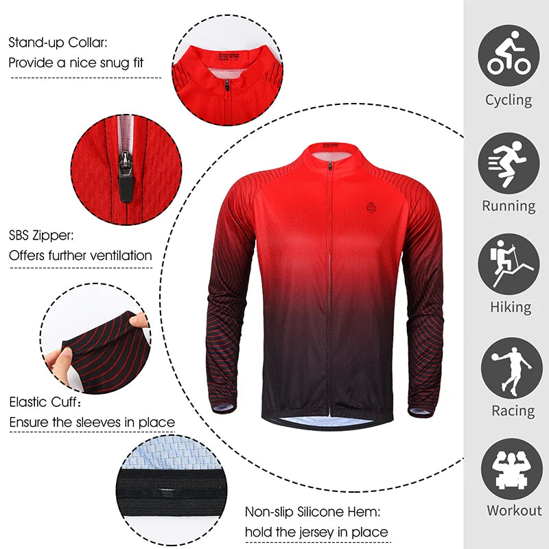 WEST BIKING Cycling Long Sleeve Jersey