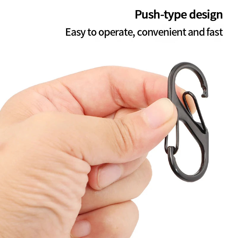 Aluminium Alloy Hiking Carabiner Clip Keychain