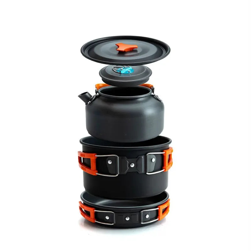 Aluminum Nonstick Portable Outdoor Tableware Kettle Pot