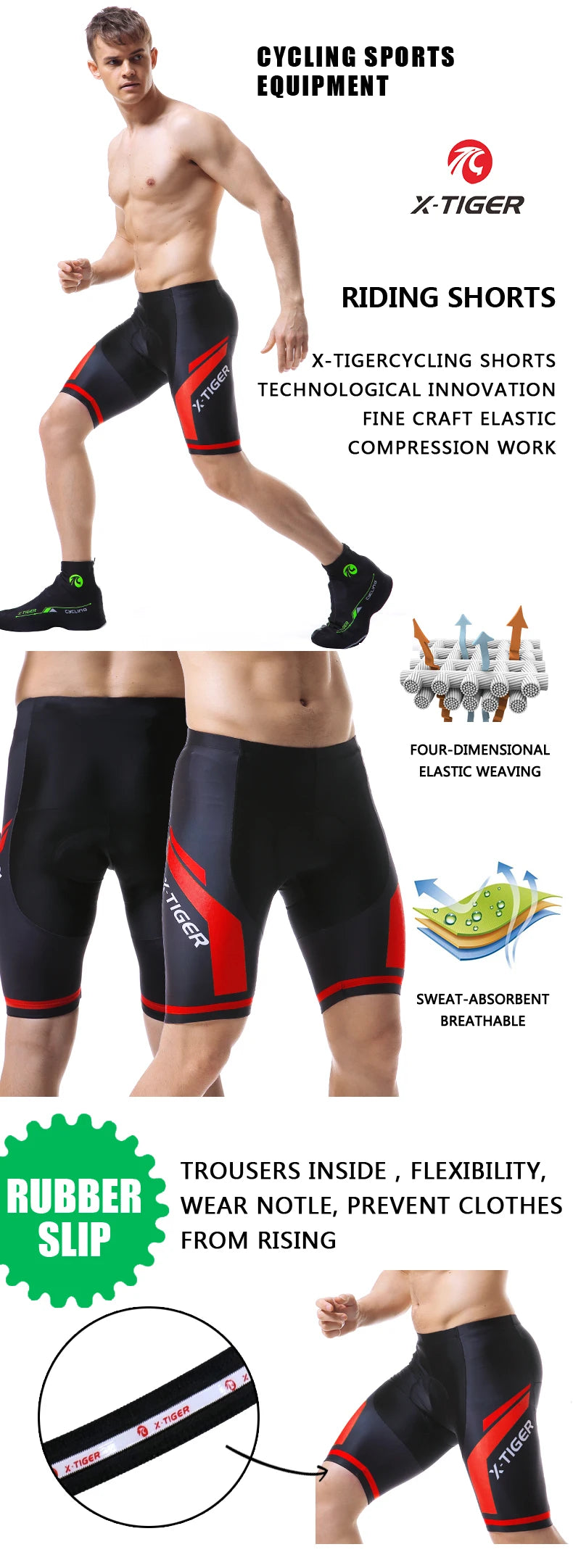 X-TIGER MTB, Road Bike Pants Bike Shorts Summer Outfit Clothes