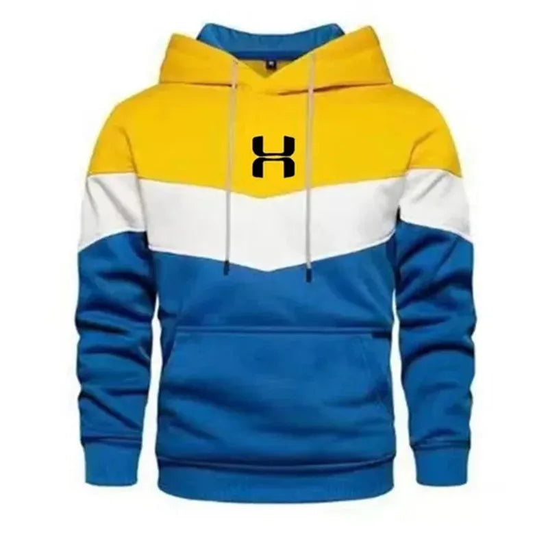 Autumn and winter men's printed three tone sportswear