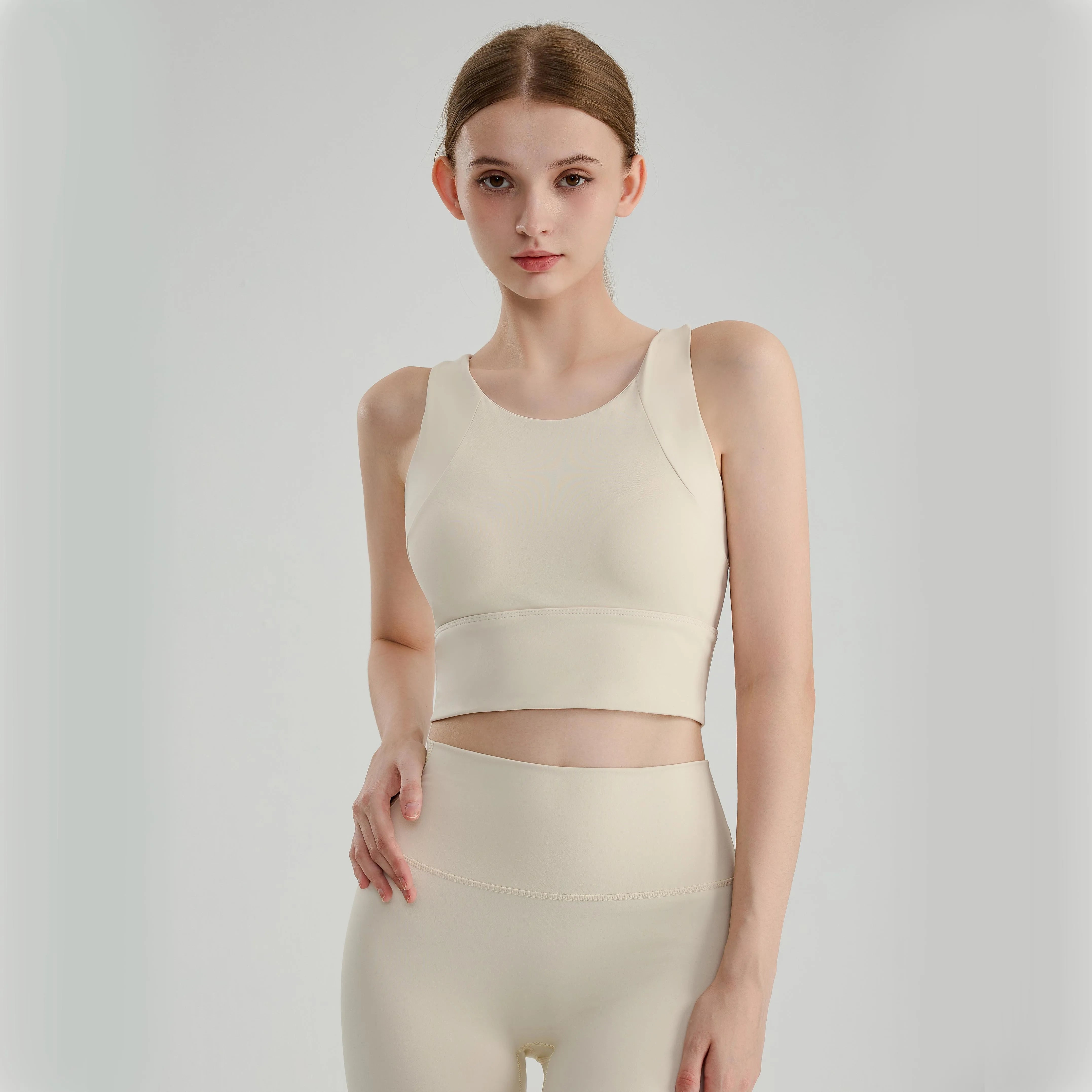 Breathable Nylon Underwear High Support Crop Top Quick Dry Sportswear