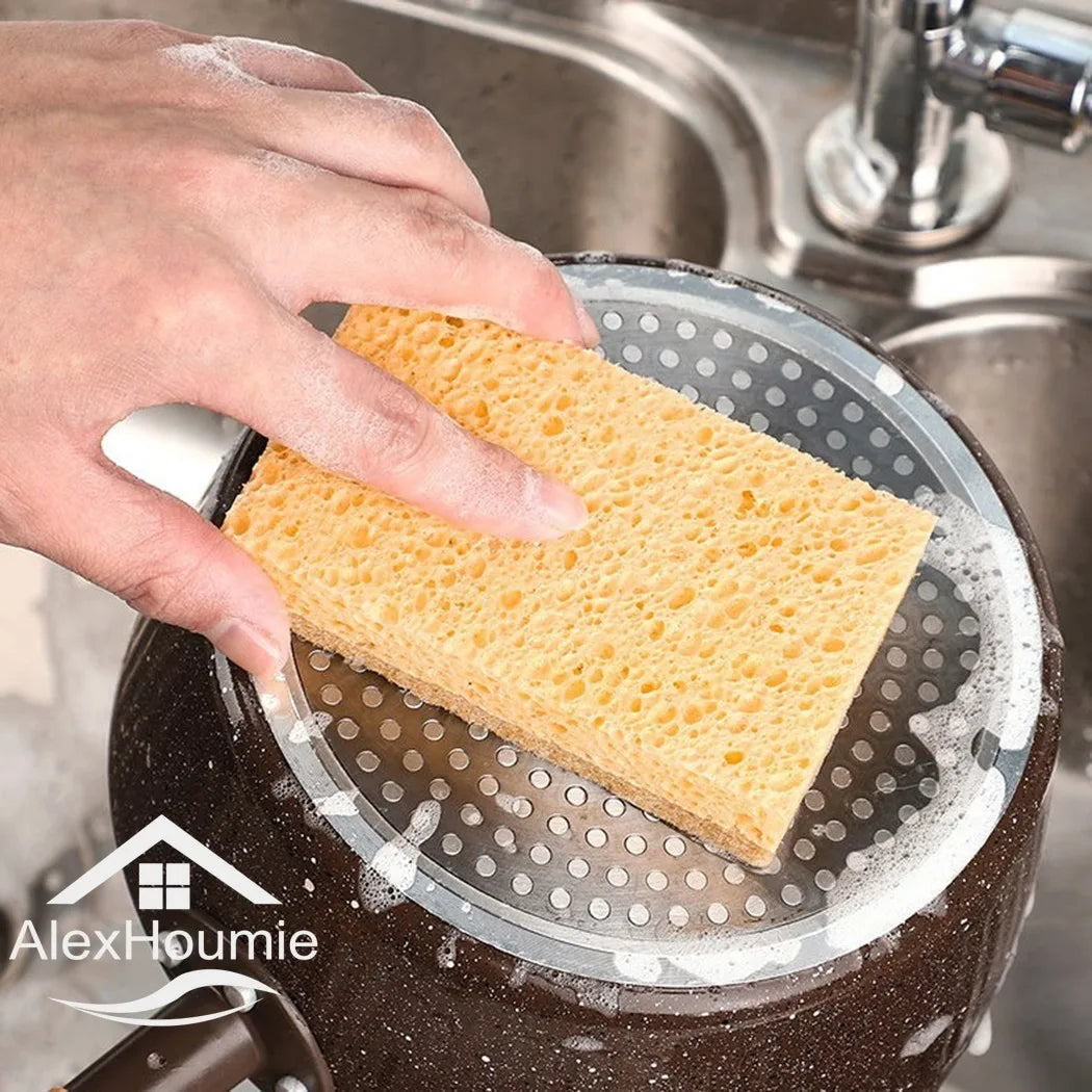 Eco Biodegradable And Compostable Wood Pulp Cotton Scouring Pad