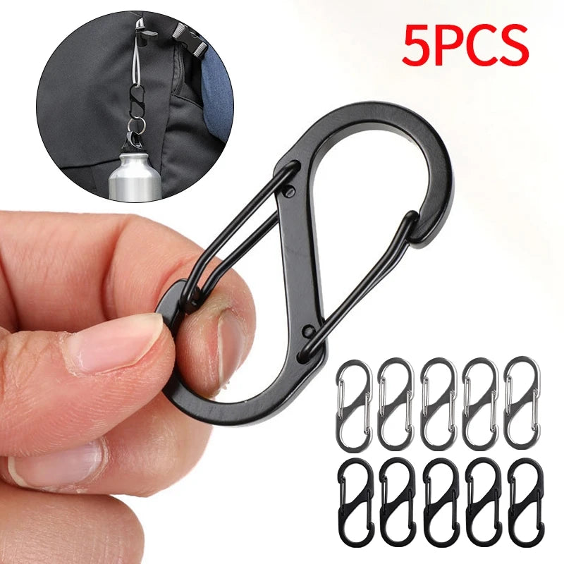 Aluminium Alloy Hiking Carabiner Clip Keychain