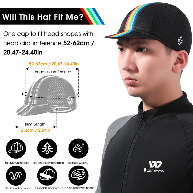 WEST BIKING Summer Cycling Skull Caps