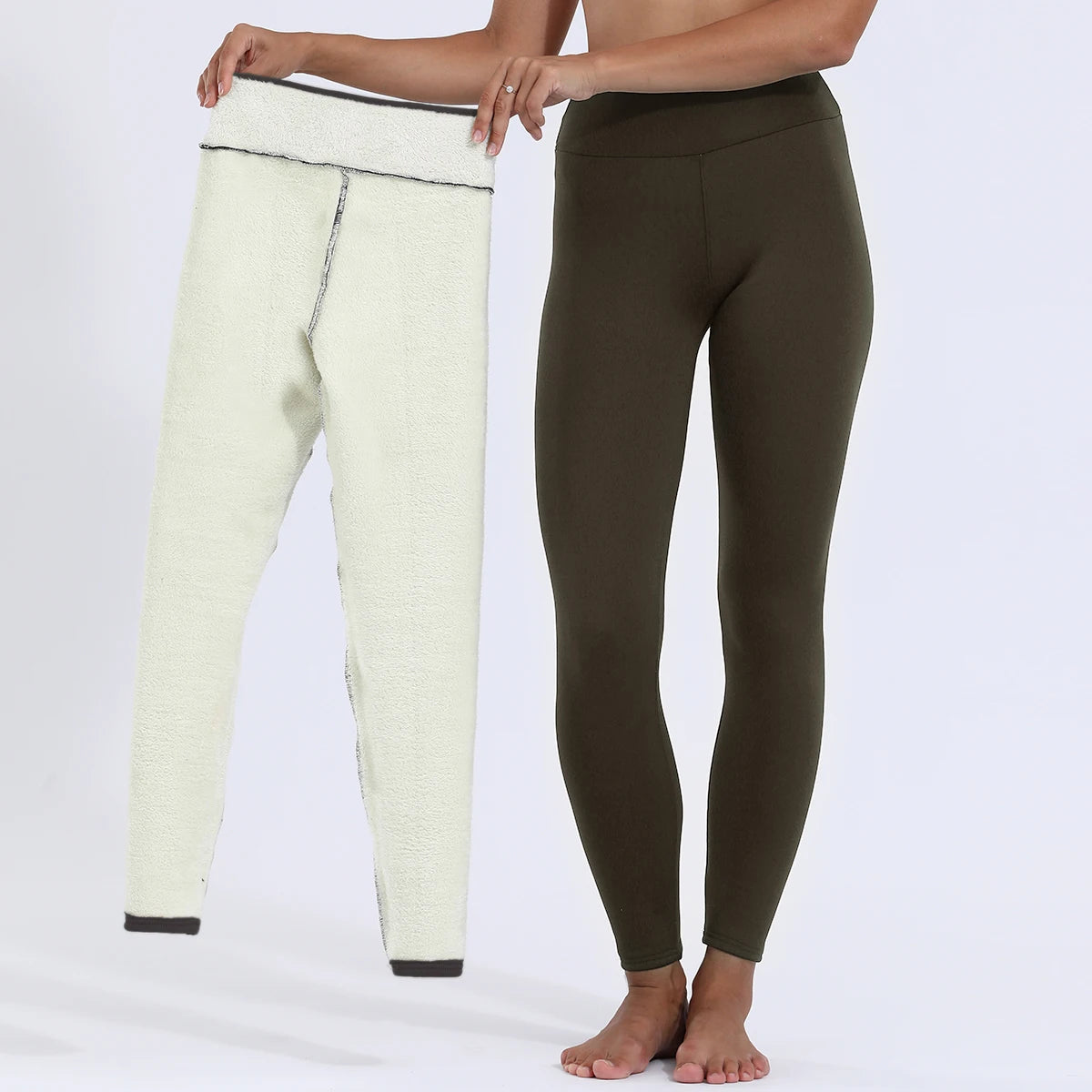 Women Winter Plus Velvet Stretch Leggings