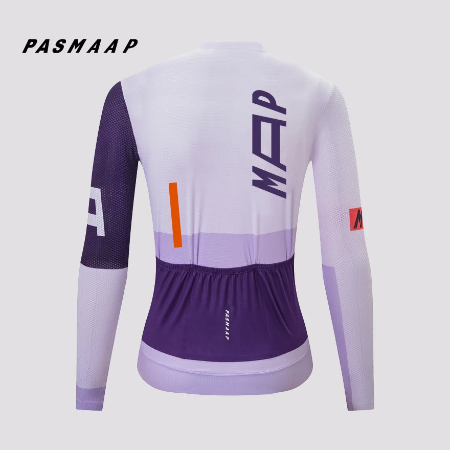 PASMAAP Cycling Jersey Long Sleeve Pro Team Jersey