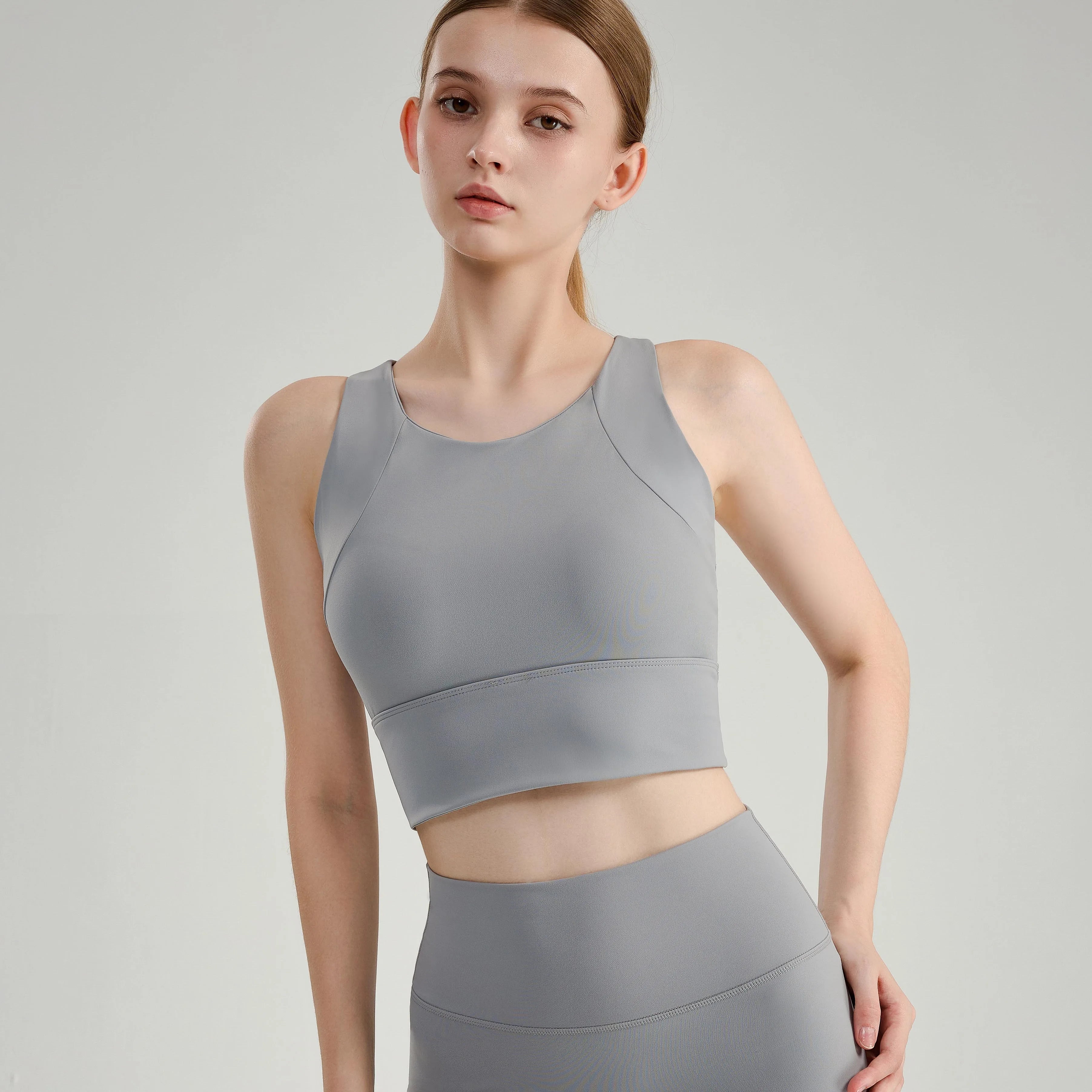 Breathable Nylon Underwear High Support Crop Top Quick Dry Sportswear
