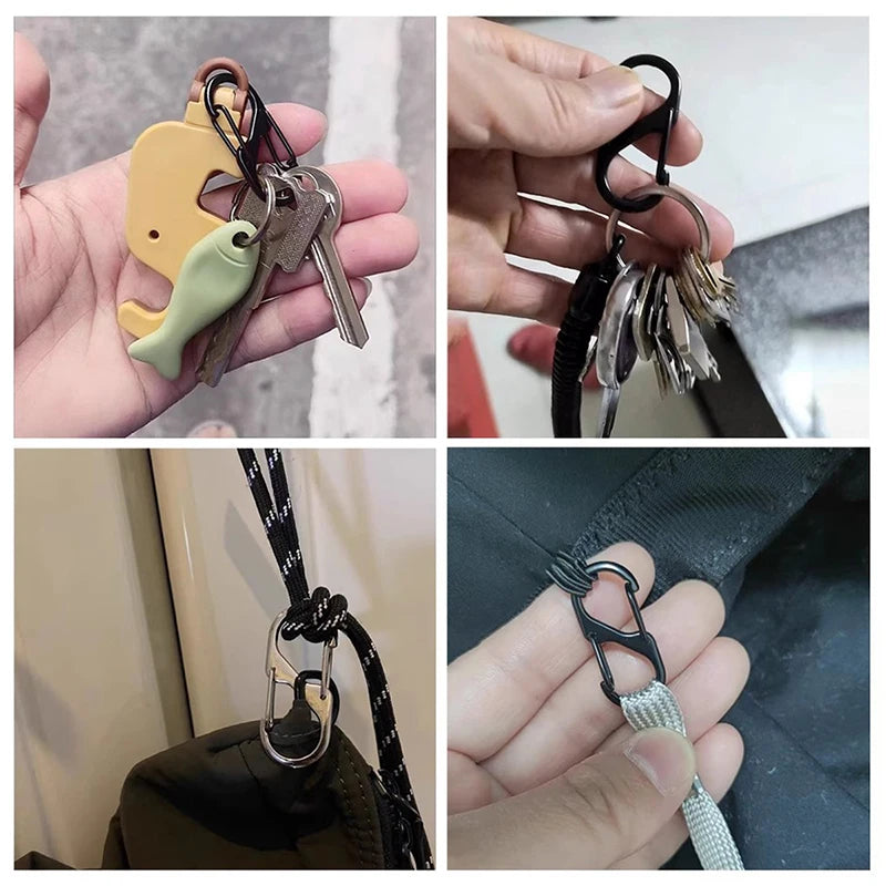 Aluminium Alloy Hiking Carabiner Clip Keychain