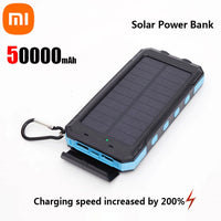 Xiaomi 200000mAh Solar Power Bank Portable Compatible with IOS Android USB-A and USB-C Fast Charging