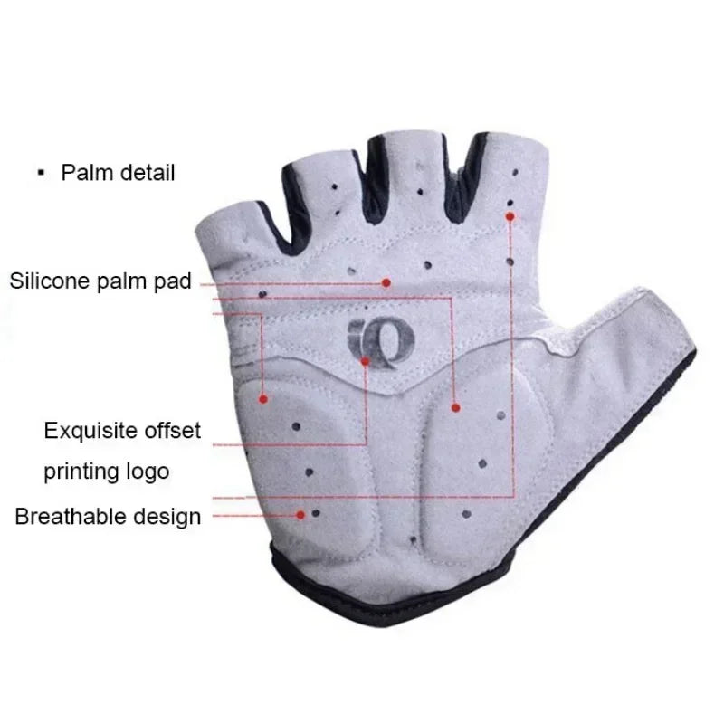 1Pair Gel Half Finger Cycling Gloves