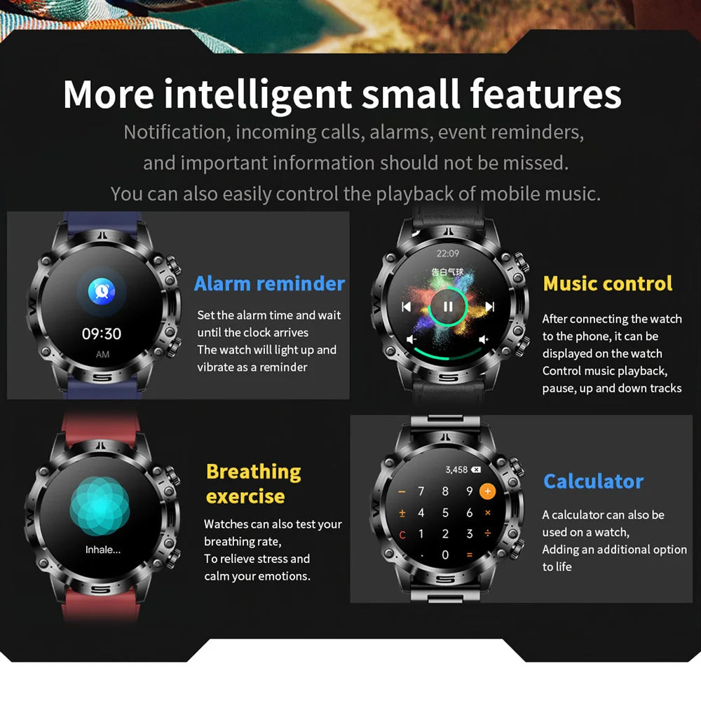 ECG+PPG Bluetooth Call Smart Watch