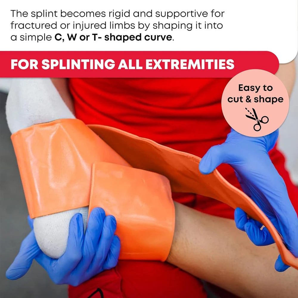 First Aid Universal Aluminum Splint Roll For Fixture Bone Emergency