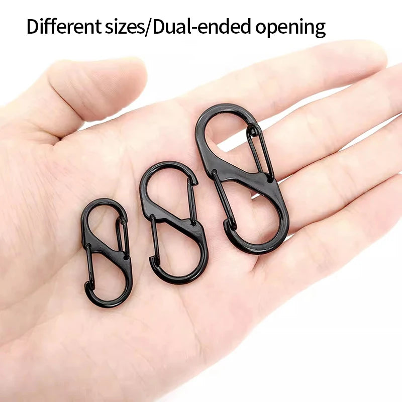 Aluminium Alloy Hiking Carabiner Clip Keychain
