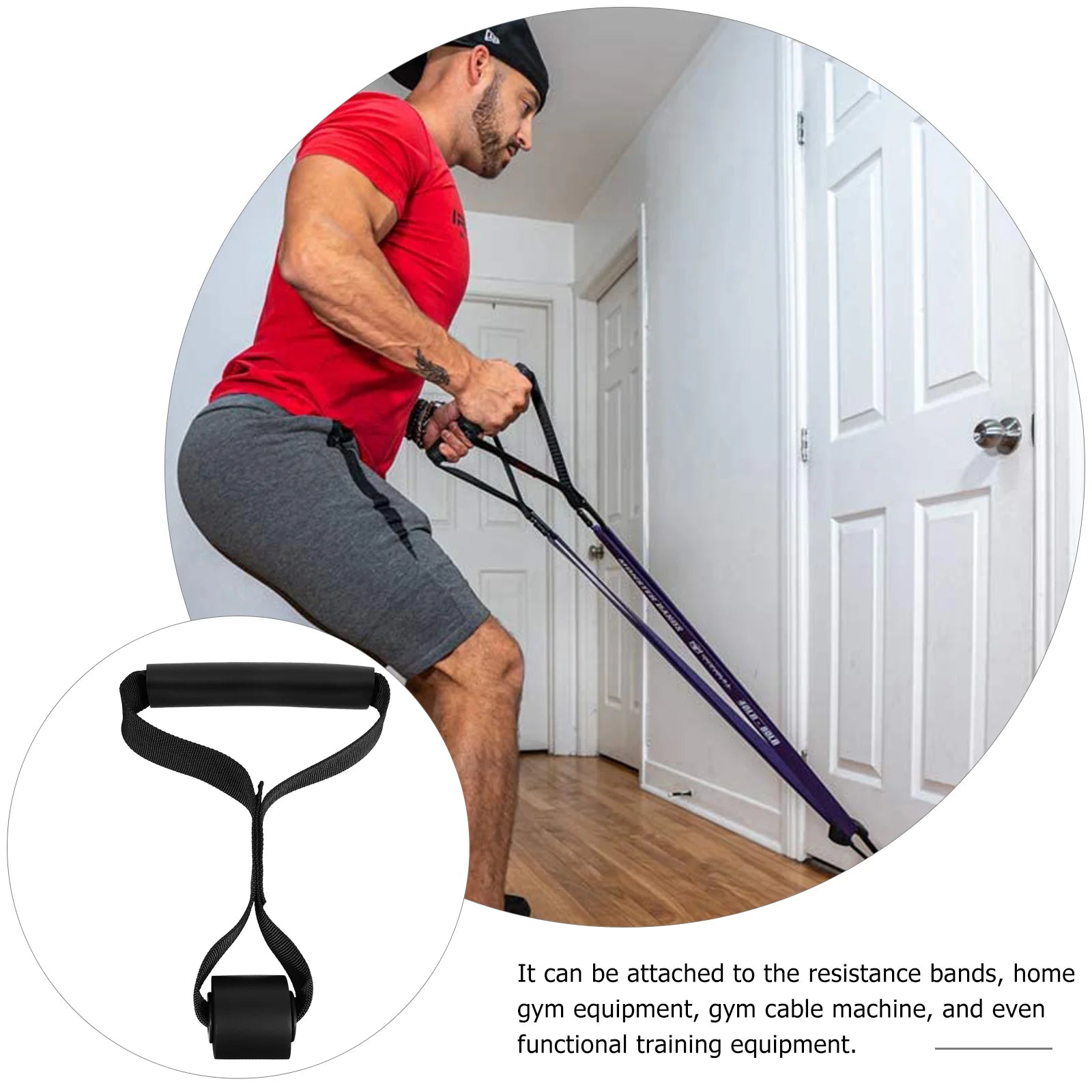 Pull Cord Door Buckle for Rope Fitness Equipment