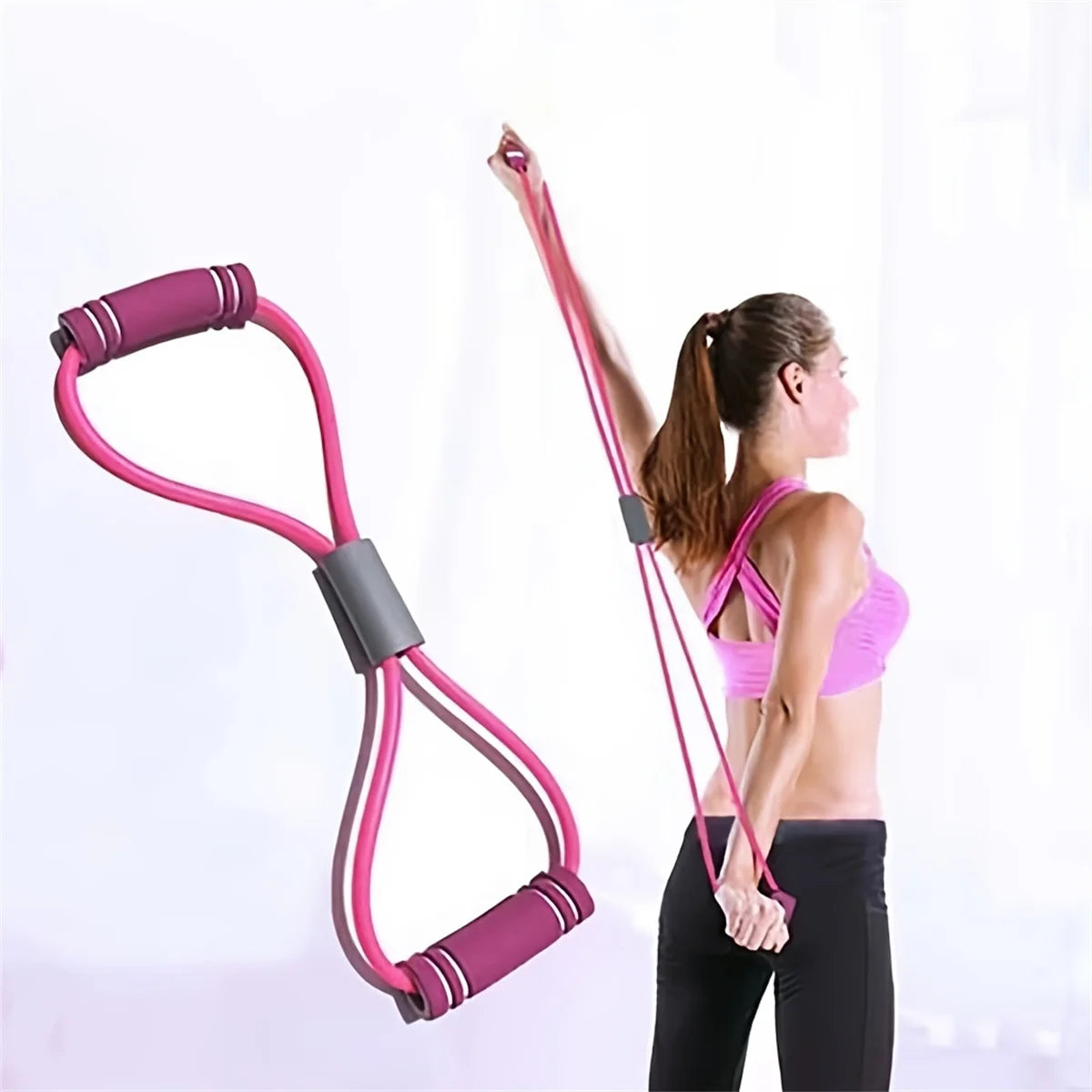 Eight-figure pull shoulder beauty back pull rope