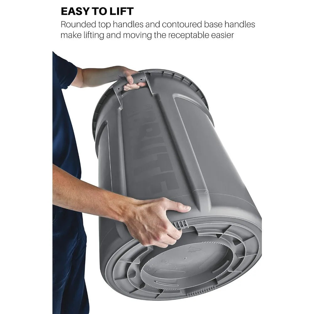 BRUTE Heavy-Duty Trash/Garbage Can
