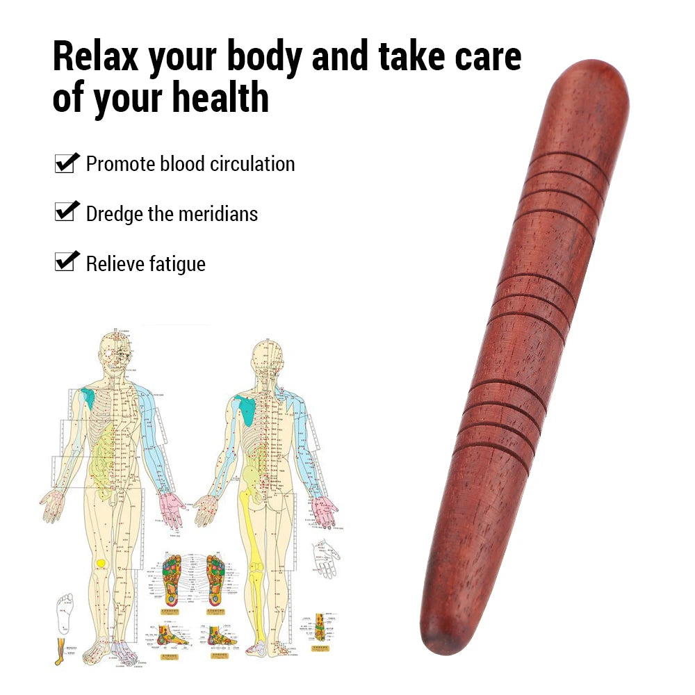 Wooden Foot Spa Physiotherapy Stick Tool