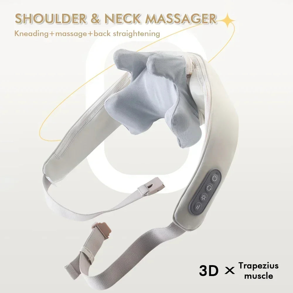 Wireless Neck And Shoulder Kneading Massage Pillow