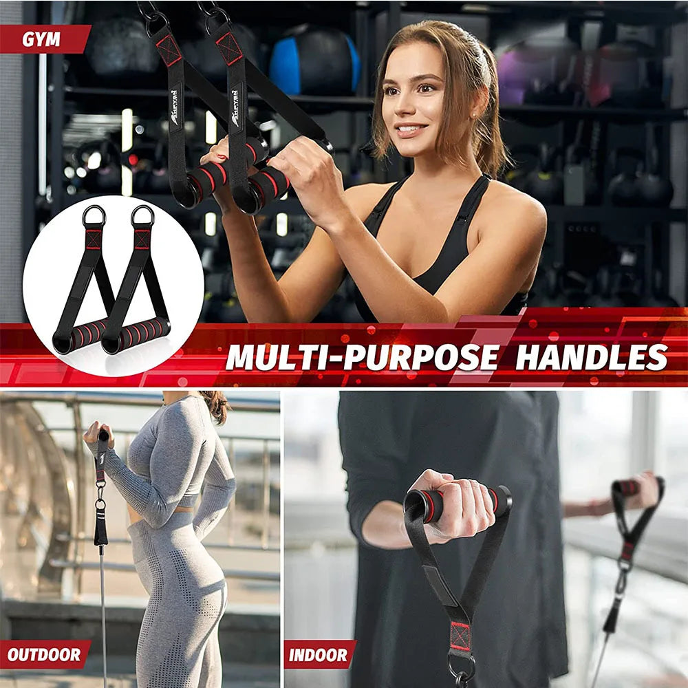 D-Ring Metal Gym Grip Handles