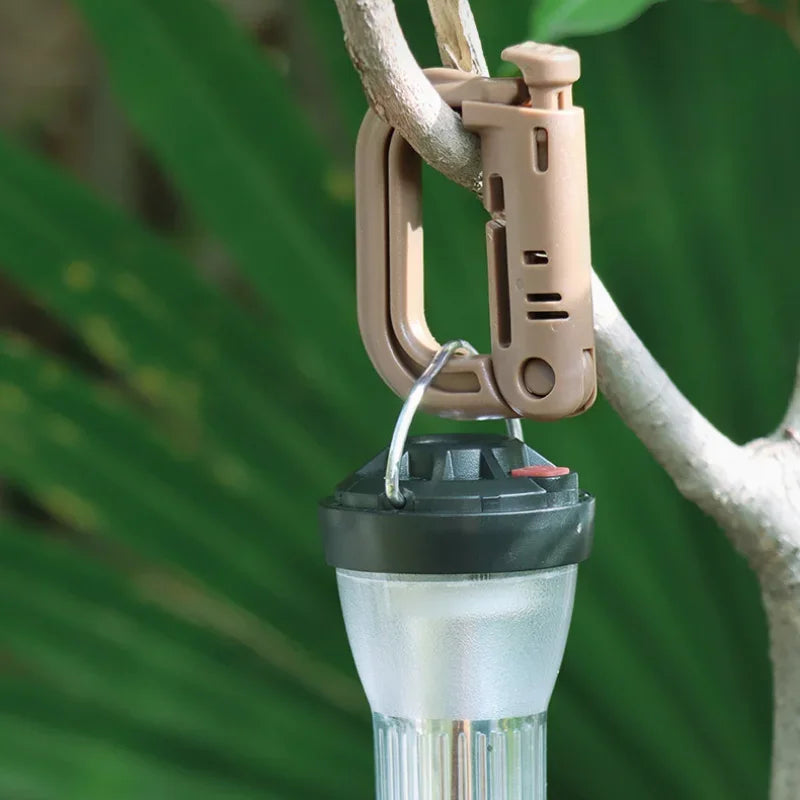 Plasctic Shackle Carabiner D-ring Clip