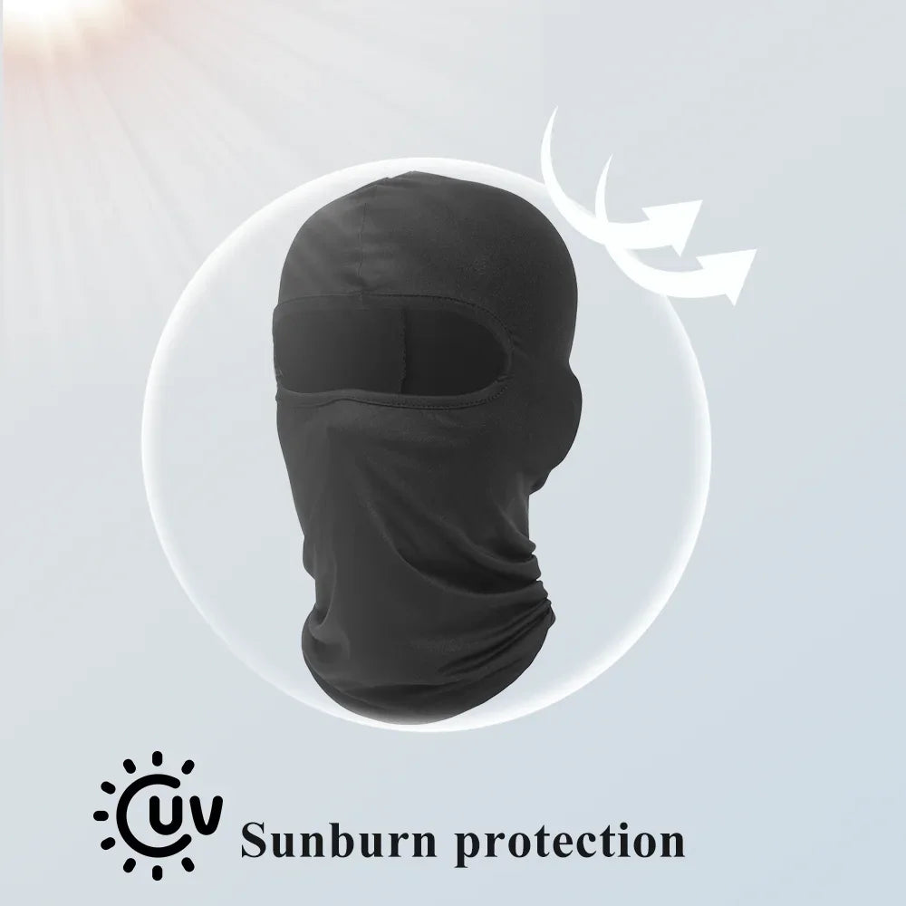 Breathable Sports Balaclava Hat Quick-Dry Windproof Full Face Mask Headgear