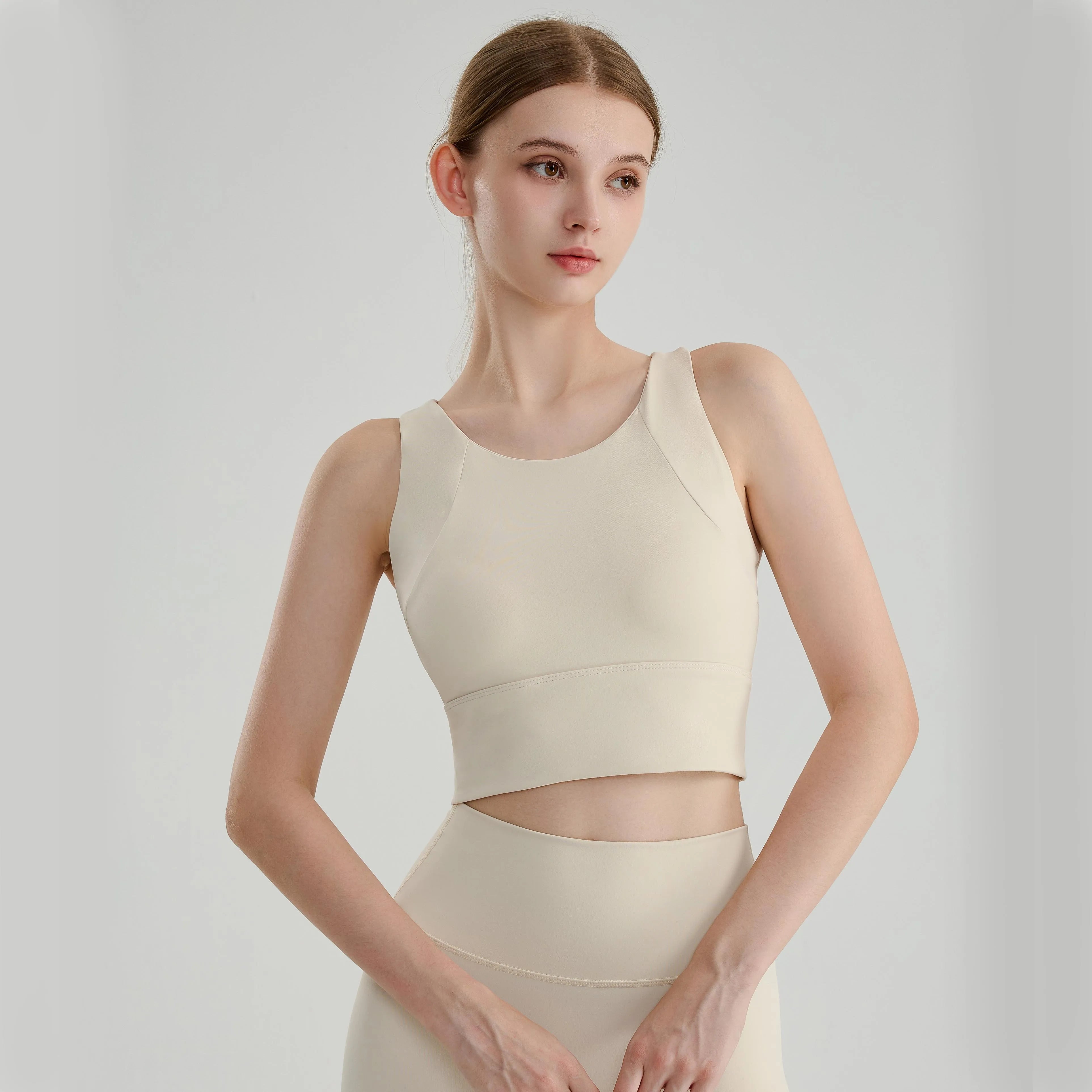 Breathable Nylon Underwear High Support Crop Top Quick Dry Sportswear