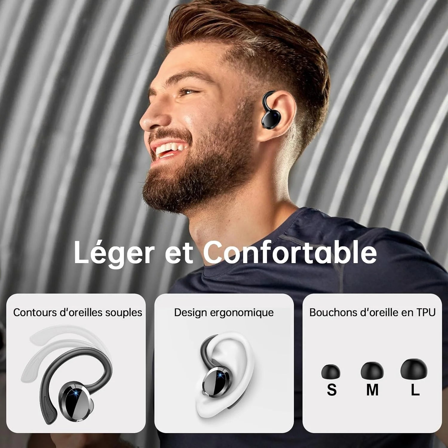 Wireless Earbuds, Bluetooth 5.3 On-Ear Headset