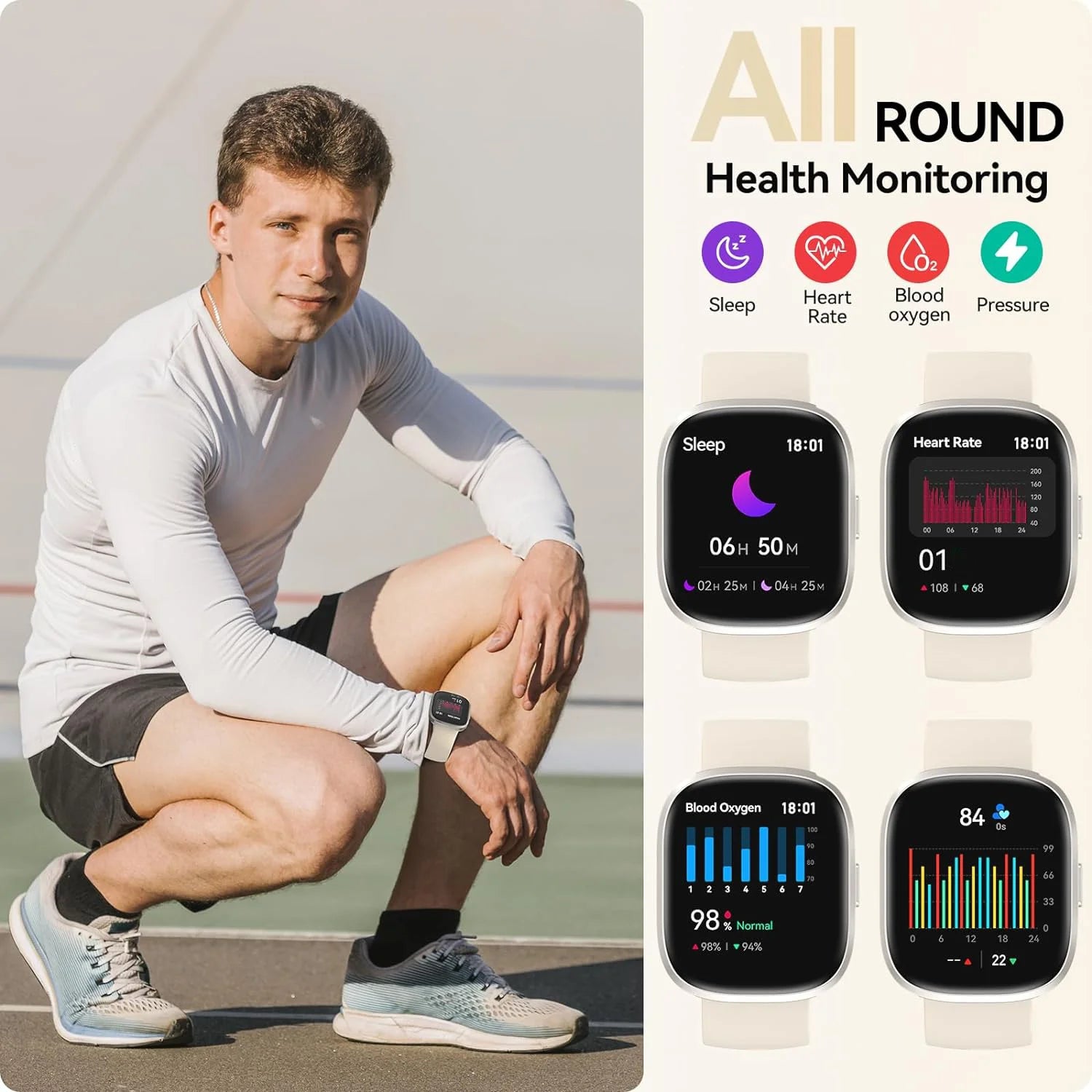 Smart Watches for Men Women Sleep Tracking