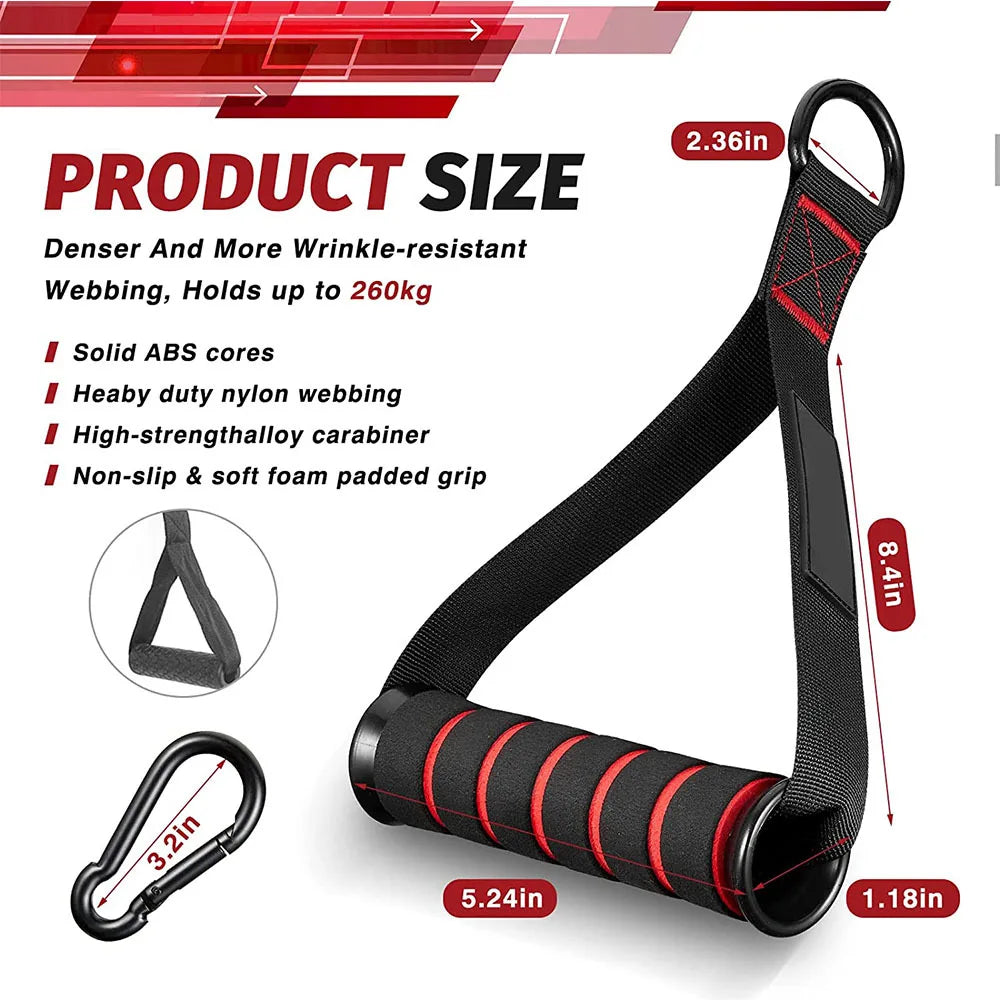 D-Ring Metal Gym Grip Handles