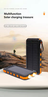 Xiaomi 200000mAh Solar Power Bank Portable Compatible with IOS Android USB-A and USB-C Fast Charging
