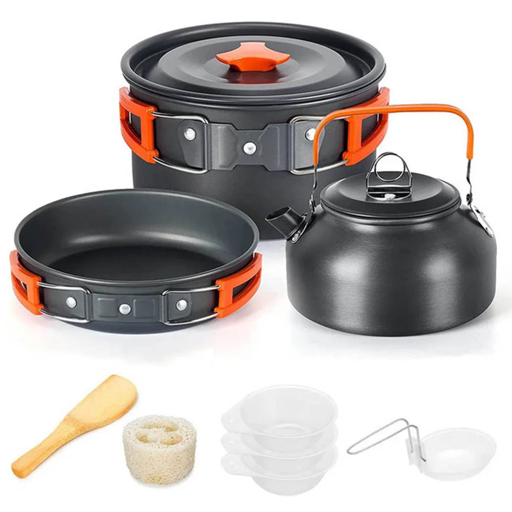 Camping Cooking Travel Outdoor Picnic Set For 2-3 Peaple