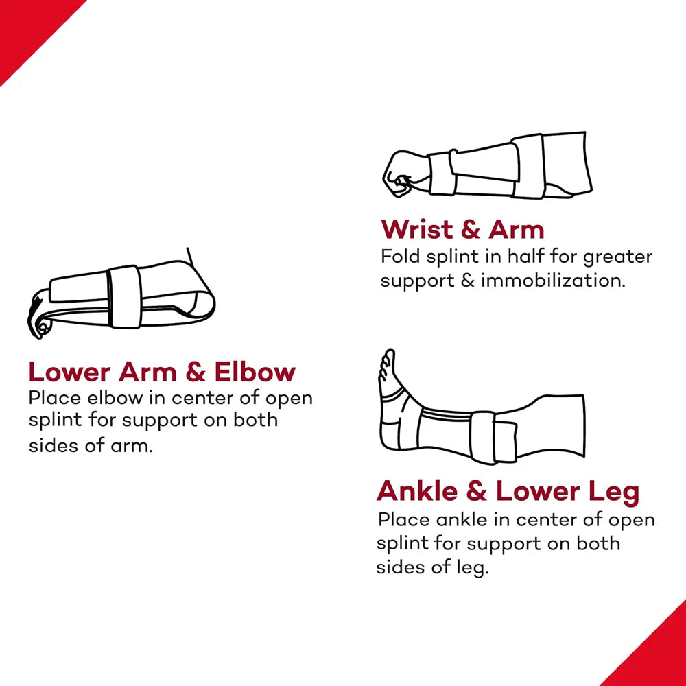 First Aid Universal Aluminum Splint Roll For Fixture Bone Emergency