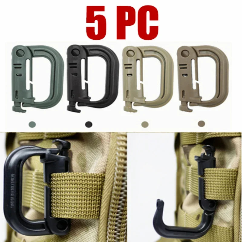 Plasctic Shackle Carabiner D-ring Clip