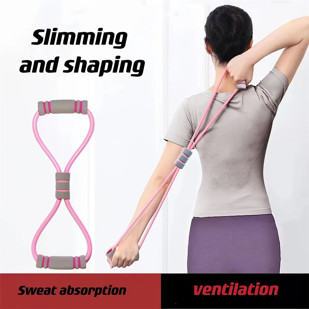 Eight-figure pull shoulder beauty back pull rope