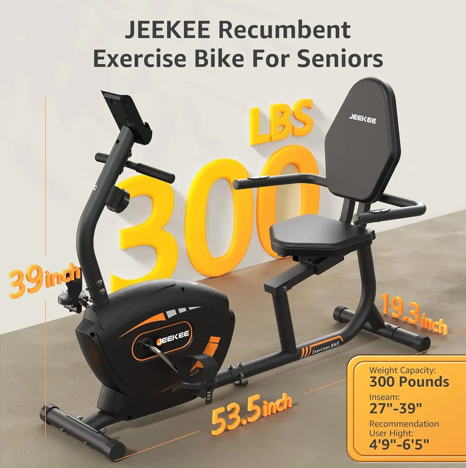 Recumbent Exercise Bike for Adults Seniors