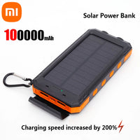 Xiaomi 200000mAh Solar Power Bank Portable Compatible with IOS Android USB-A and USB-C Fast Charging