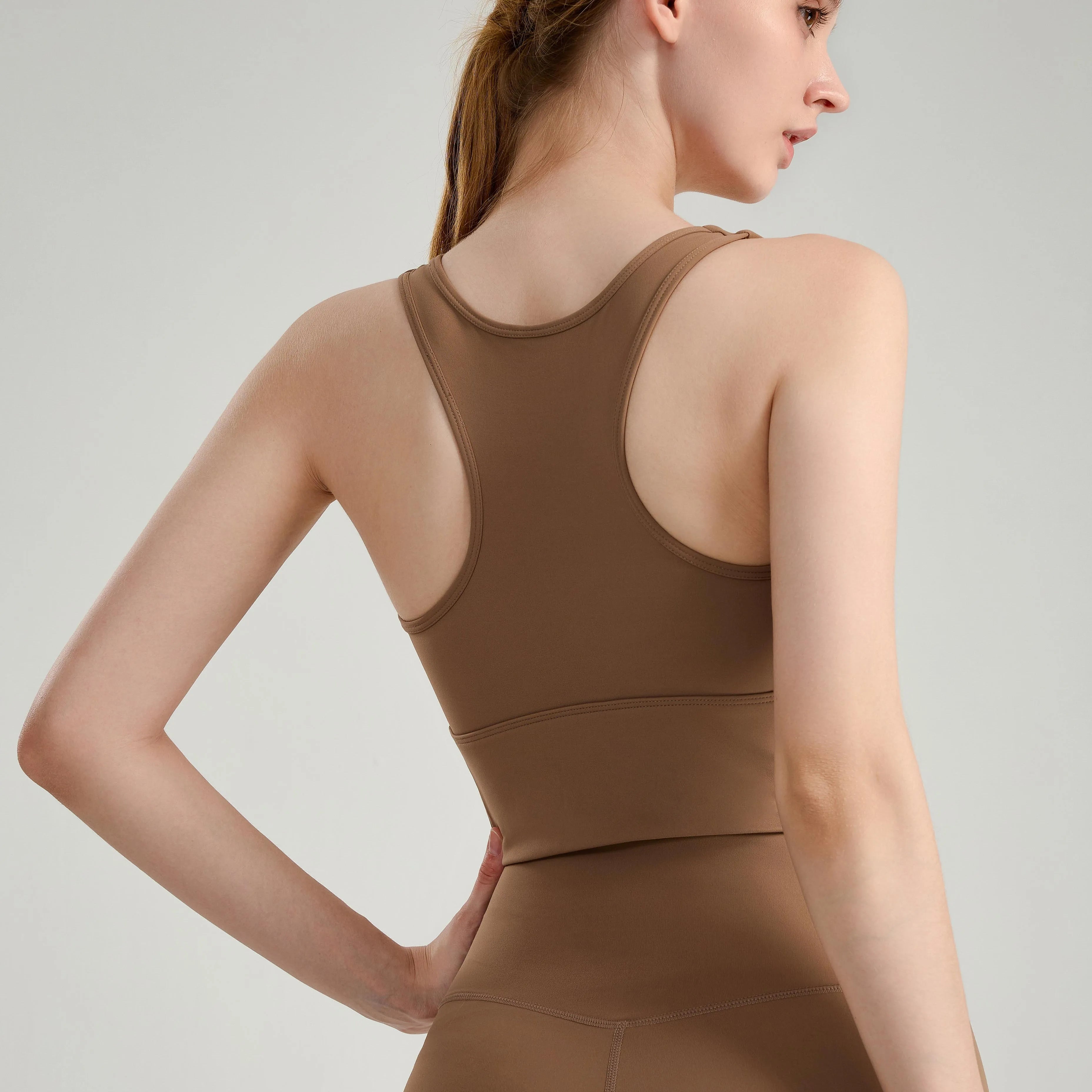Breathable Nylon Underwear High Support Crop Top Quick Dry Sportswear