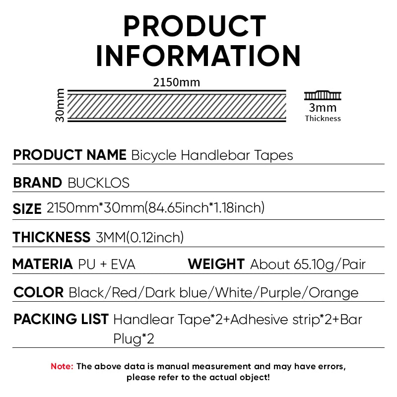 BUCKLOS Road Bicycle Handlebar Tape