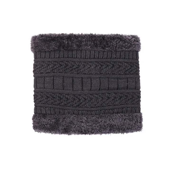 2022 Winter Men Women Thick Beanie Knitted Hat Set