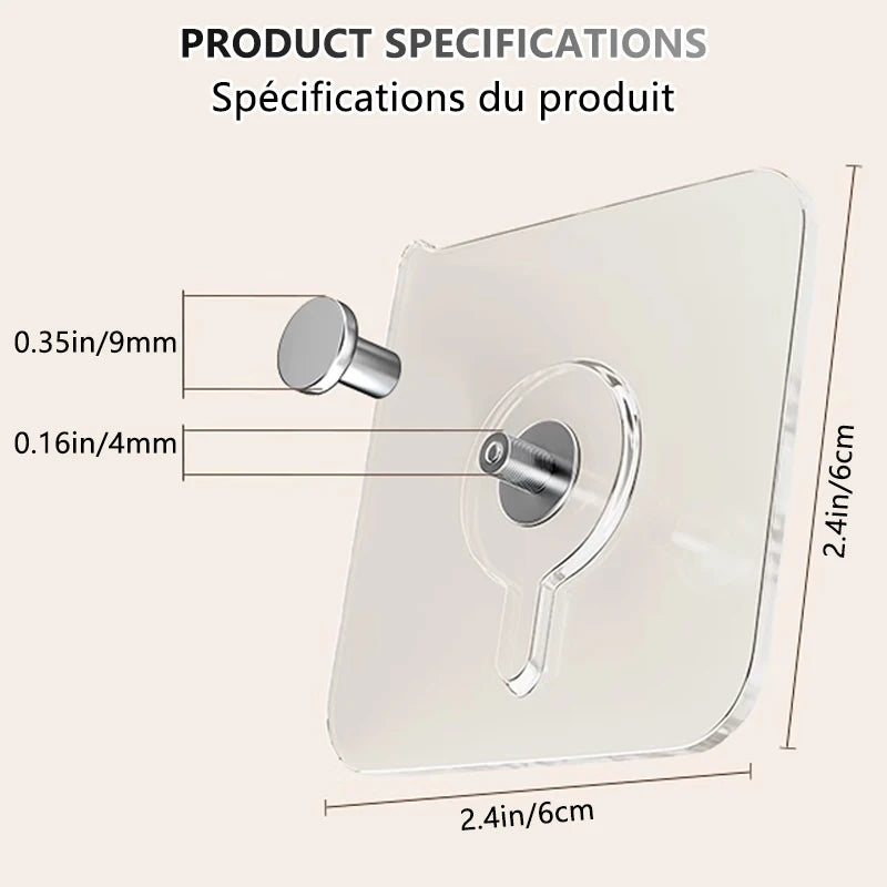 Transparent Adhesive Wall Hook