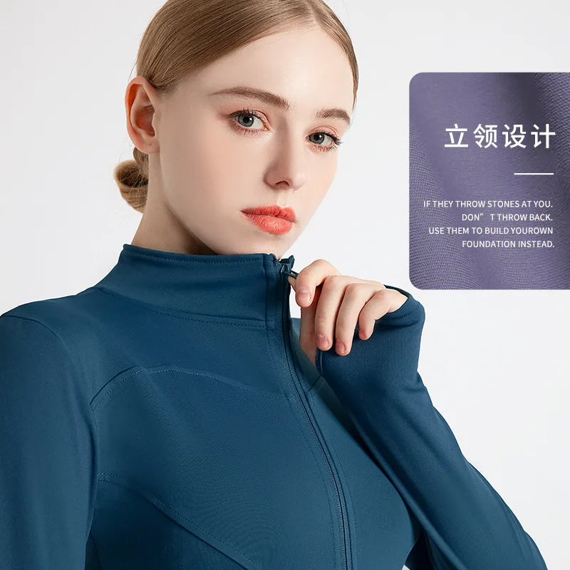 Long Sleeve Woman Sports Jacket