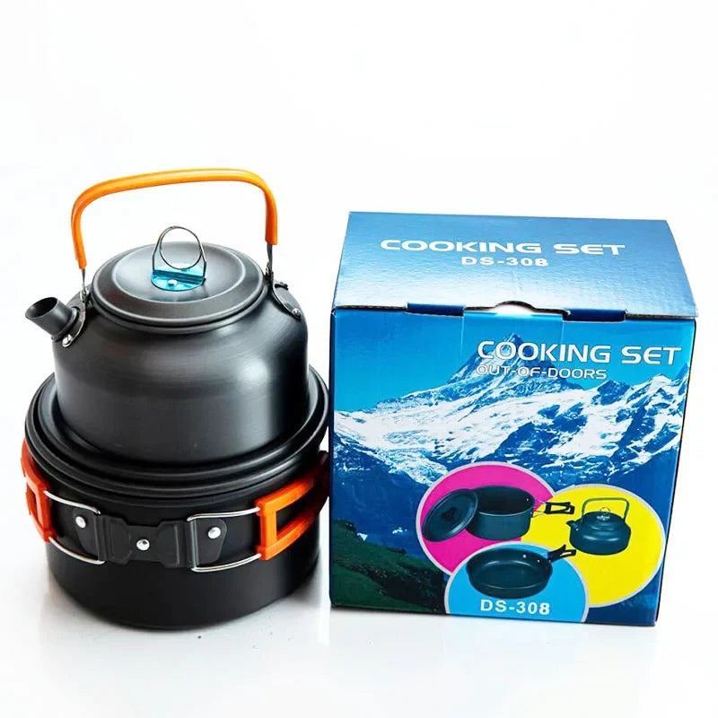 Aluminum Nonstick Portable Outdoor Tableware Kettle Pot