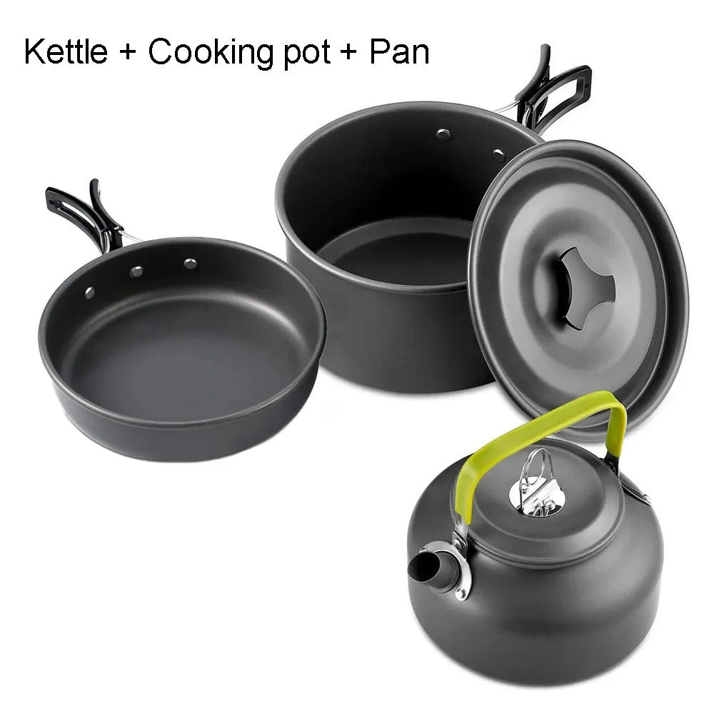 Camping Cooking Travel Outdoor Picnic Set For 2-3 Peaple