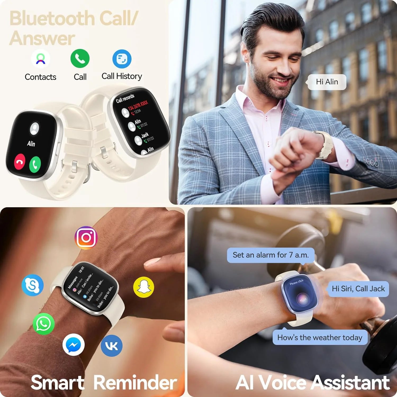Smart Watches for Men Women Sleep Tracking
