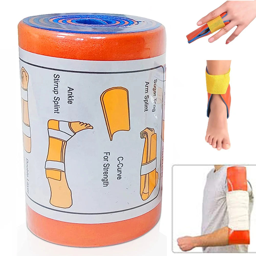 First Aid Universal Aluminum Splint Roll For Fixture Bone Emergency