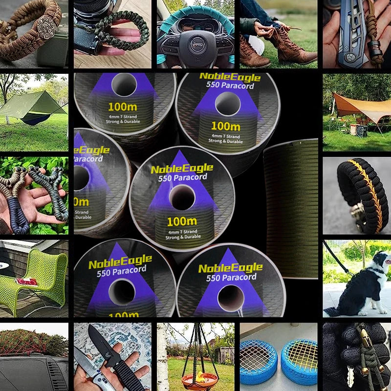Military 550 Paracord Rope 100M 50M 7 Strand