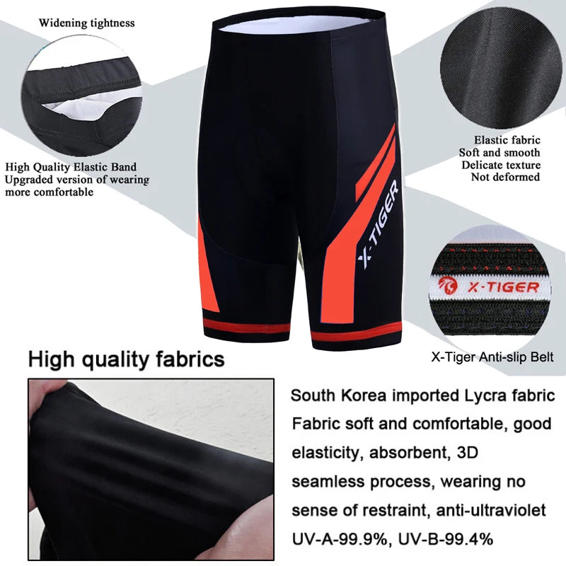 X-TIGER MTB, Road Bike Pants Bike Shorts Summer Outfit Clothes