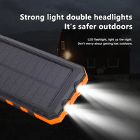 Xiaomi 200000mAh Solar Power Bank Portable Compatible with IOS Android USB-A and USB-C Fast Charging